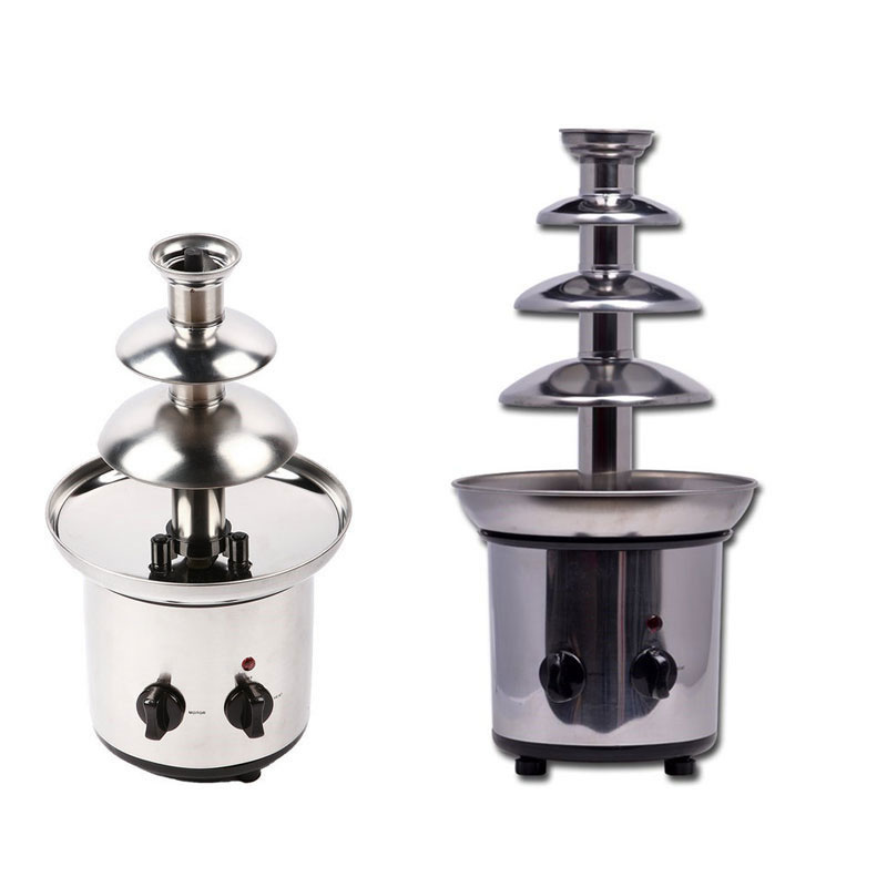 Chocolate fountain large four-layer DIY chocolate mixer waterfall melting machine automatic melting tower