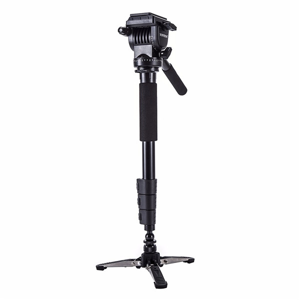YUNTENG VCT-588 Pro Camera Fluid Drag Tripod Monopod for DSLR cameras