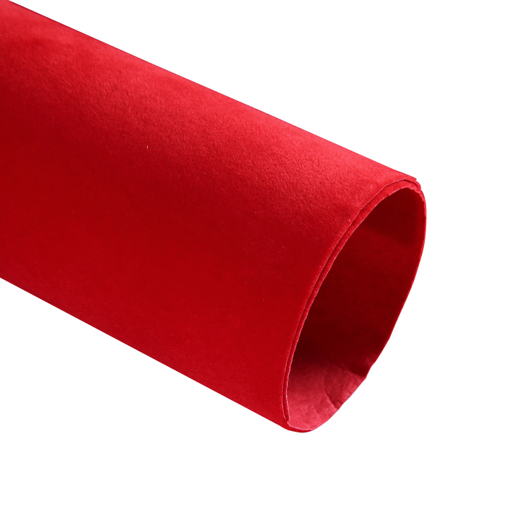 Specializing In The Production Of Pure Color Velvet Fabric Nylon Flocking Cloth Jewelry Box Binding Cloth