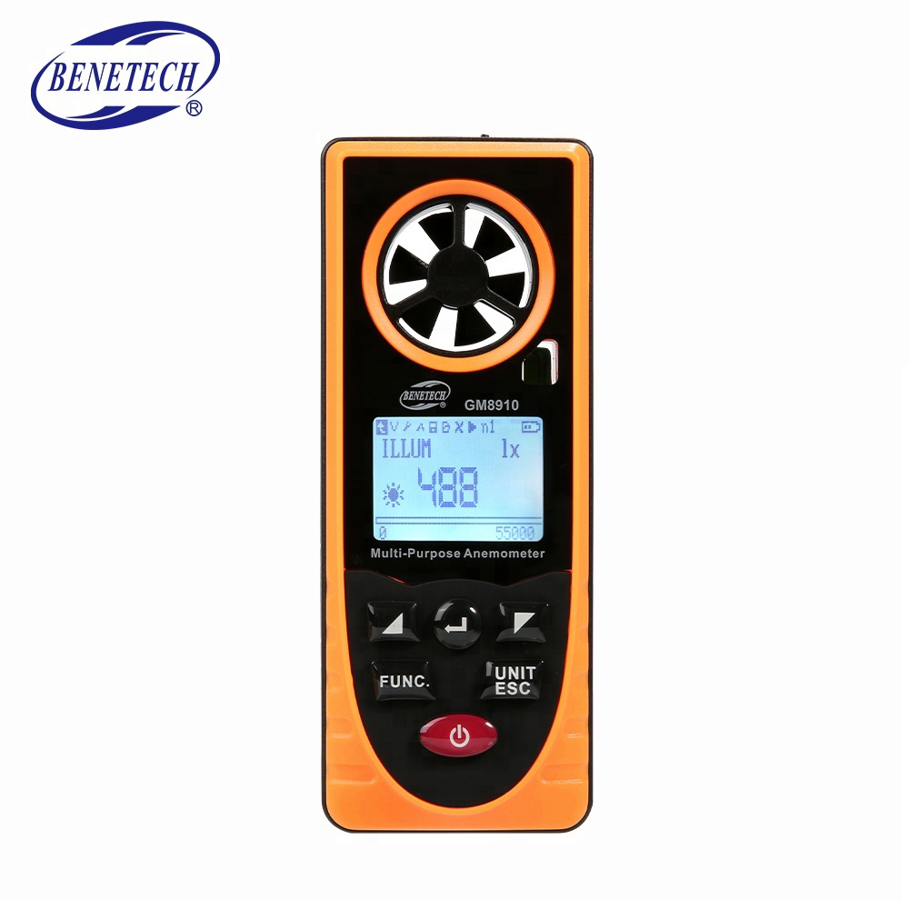 BENETECH GM8910 Многофункциональный капли росы; Пользующийся широкой популярностью среди температуры и влажности и скорости ветра Анемометр
