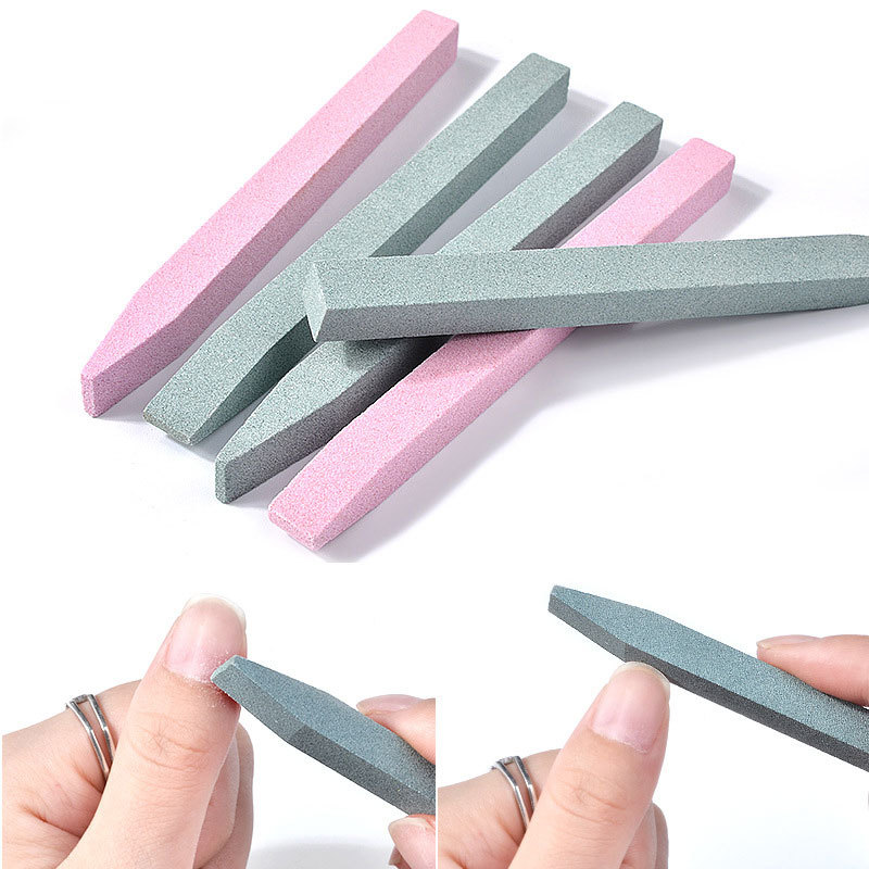 Nail Art Grinding Stone Bar File Exfoliate Quartz Scrub Cuticle Remove Stick Pusher Dead Skin Manicure Care Tool Nail File