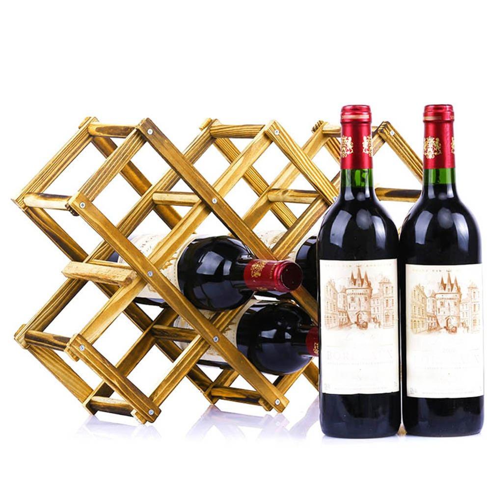 Amazon sells Collapsible shelf wine rack wall mounted wine bottle holder Bamboo wine rack