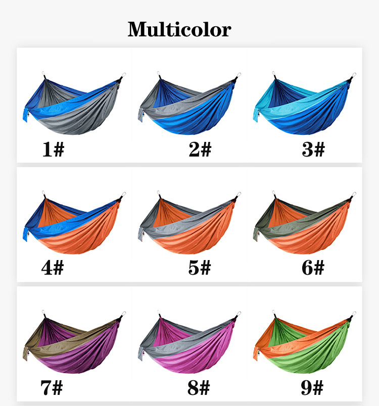 2021 High quality Outdoors Backpacking Survival or Travel Single   Double parachute Hammocks/camping hammock
