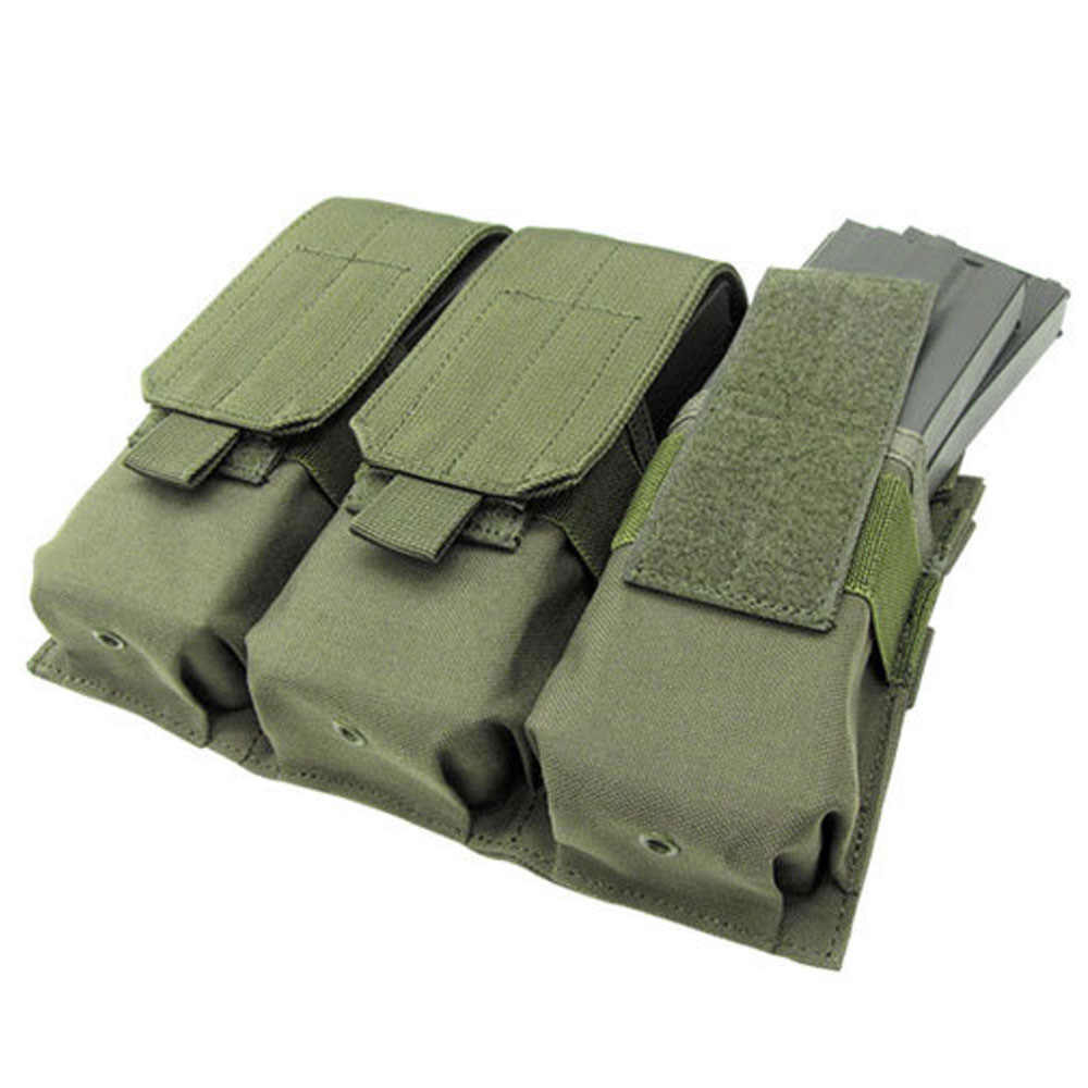 Военная Тактическая Тройная Сумочка с системой «Молле» для M4/M16, армейский зеленый/песочный/черный/CP Мультикам