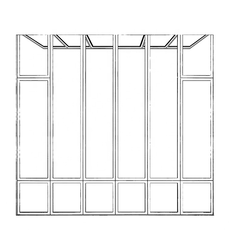 Residential facade glass aluminum alloy curtain wall window