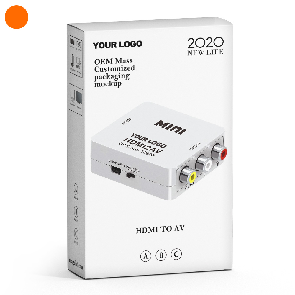 Новинка 2020, преобразователь 1080P Mini HDMI в 3RCA Mini HDMI в AV для DVD HDTV