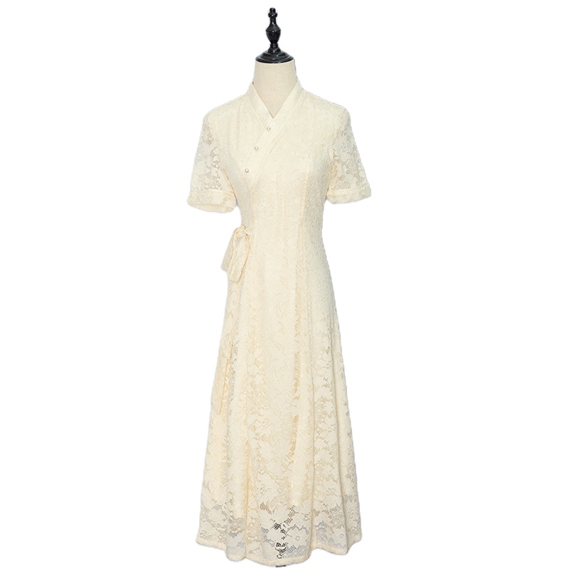 New Product Modern Luxury Chinese Traditional Clothing Cheongsam Qipao Botton