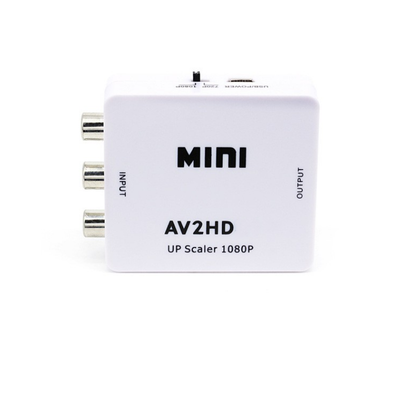 Мини-скалер av2hd 1080P UP преобразователь av в hd адаптер Композитный RCA CVBS для HD-плеера DVD