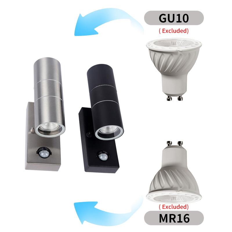 Waterproof Beautiful Modern Exterior Decorative Wall Sconce lighting Round Surface Wall Mounted Up Down Light outdoor Wall Light