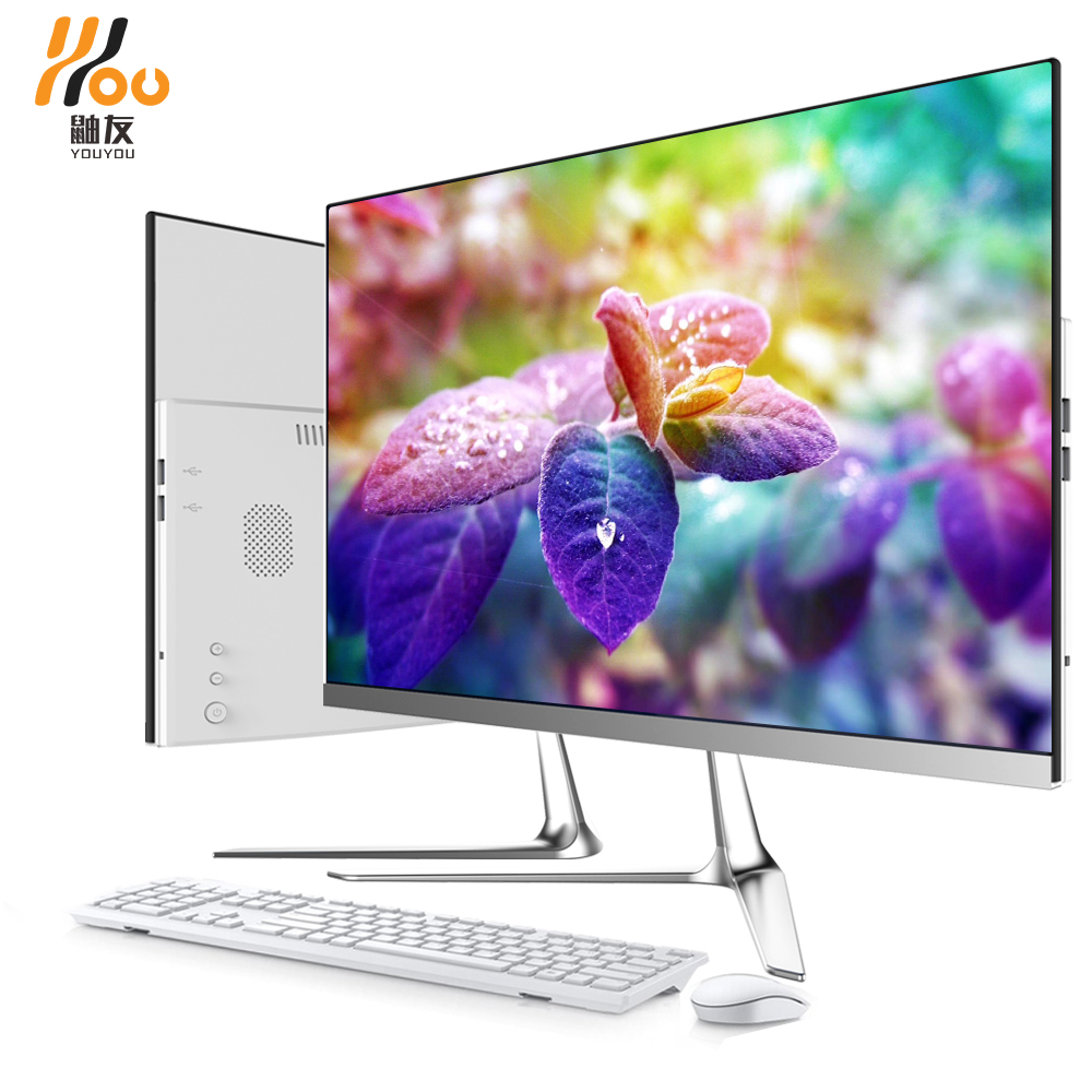 Вы бренд LED HD 23,8 inch монитор изогнутые 16GB оперативной памяти DDR4 core i7-4700 480 ГБ SSD мини настольный компьютер моноблок