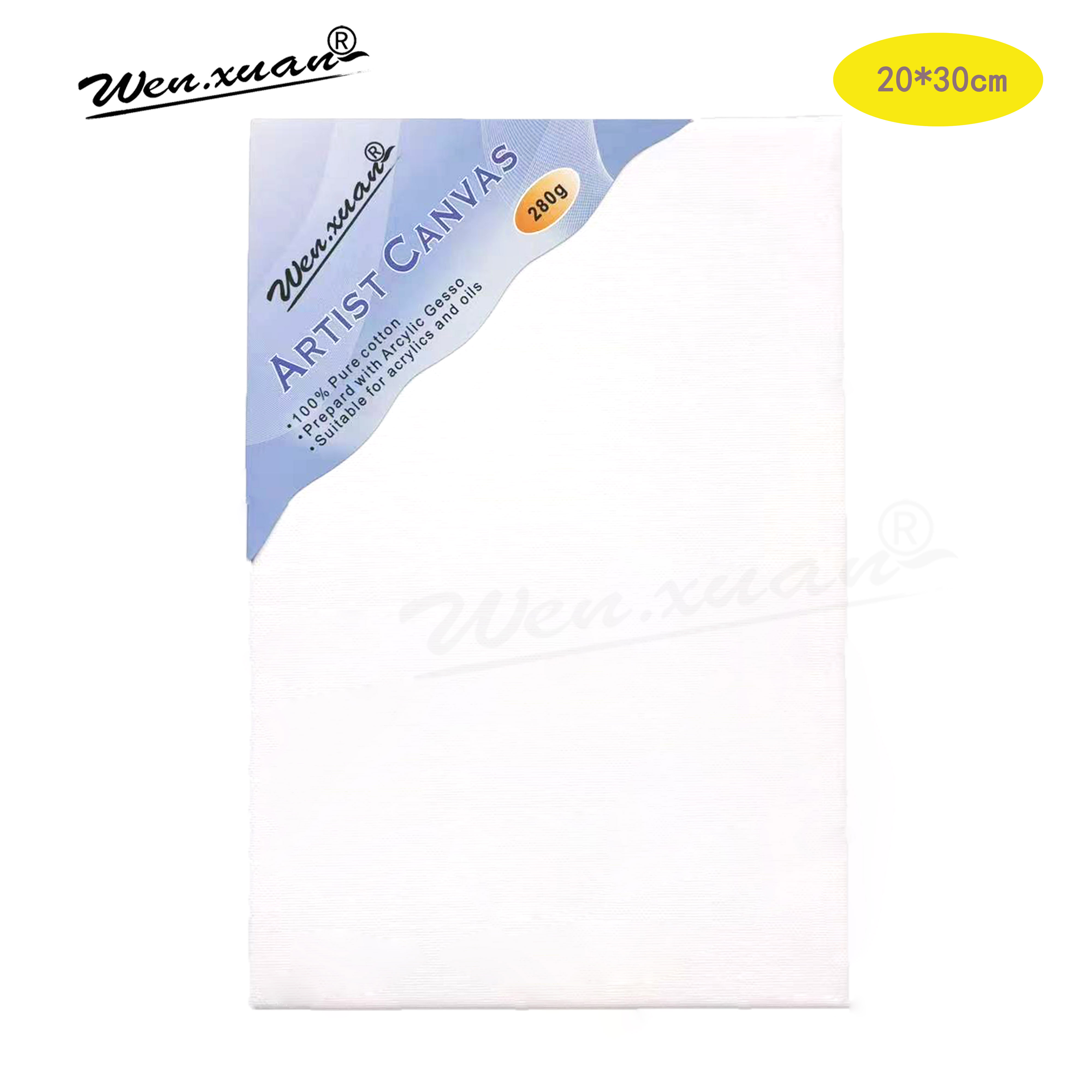280Gms Blank Paint Canvas Frame with 8 Wood Pieces Art Supplies Accessories for Paint Artist Drawing