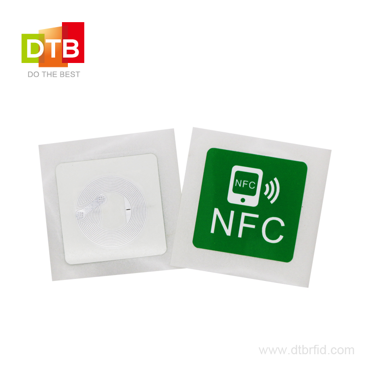 DTB Best Price 13.56mhz Rewritable Label Ntag213 NFC Sticker