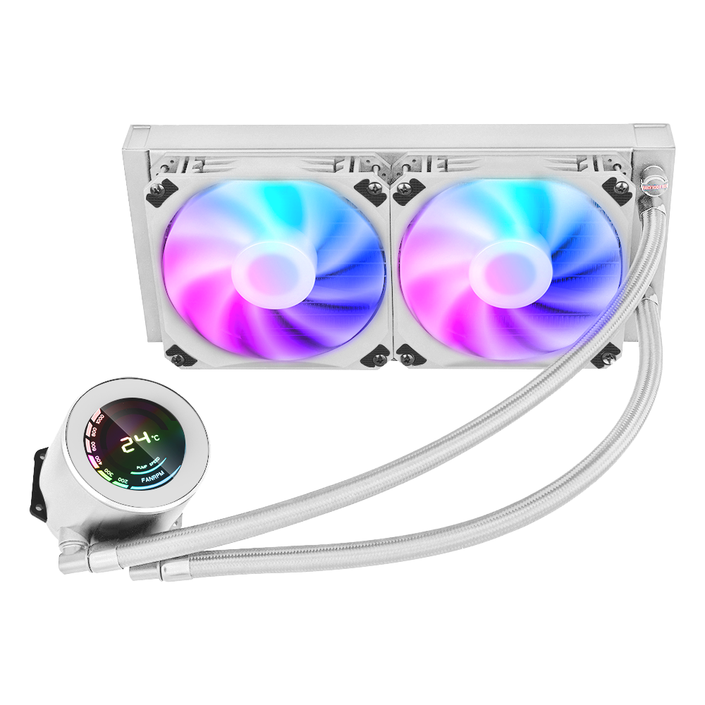 SAMA 240mm aio cpu liquid cooling water cooler kit PC system lcd display