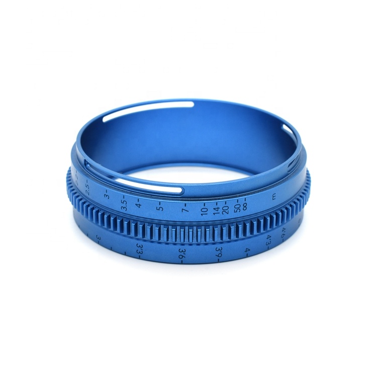 Jiyan Factory Customized CNC Machining Turned Anodized Aluminum Digital Camera Lens Spare Parts