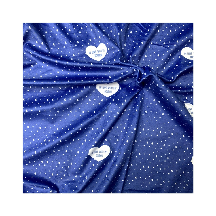 Chinese Manufacturer Super Soft Touch anti Static Tear Shading Digital Printing Velvet Knitted Fabric