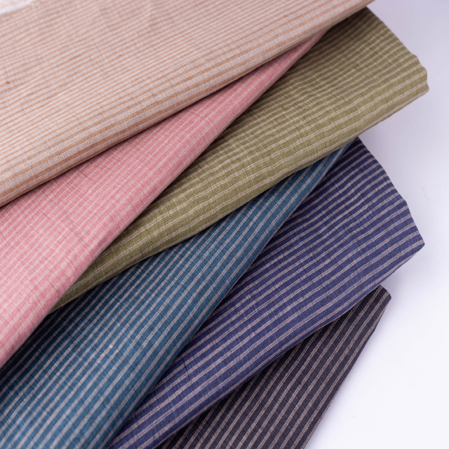 # 8571 135GSM 100% Pure Linen Fabric, Black check linen fabric
