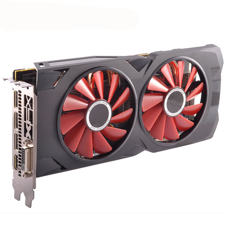 Настольные компьютеры б/у Radeon AMD RX 580 RX580 4 Гб 2048SP GDDR5 игровая видеокарта