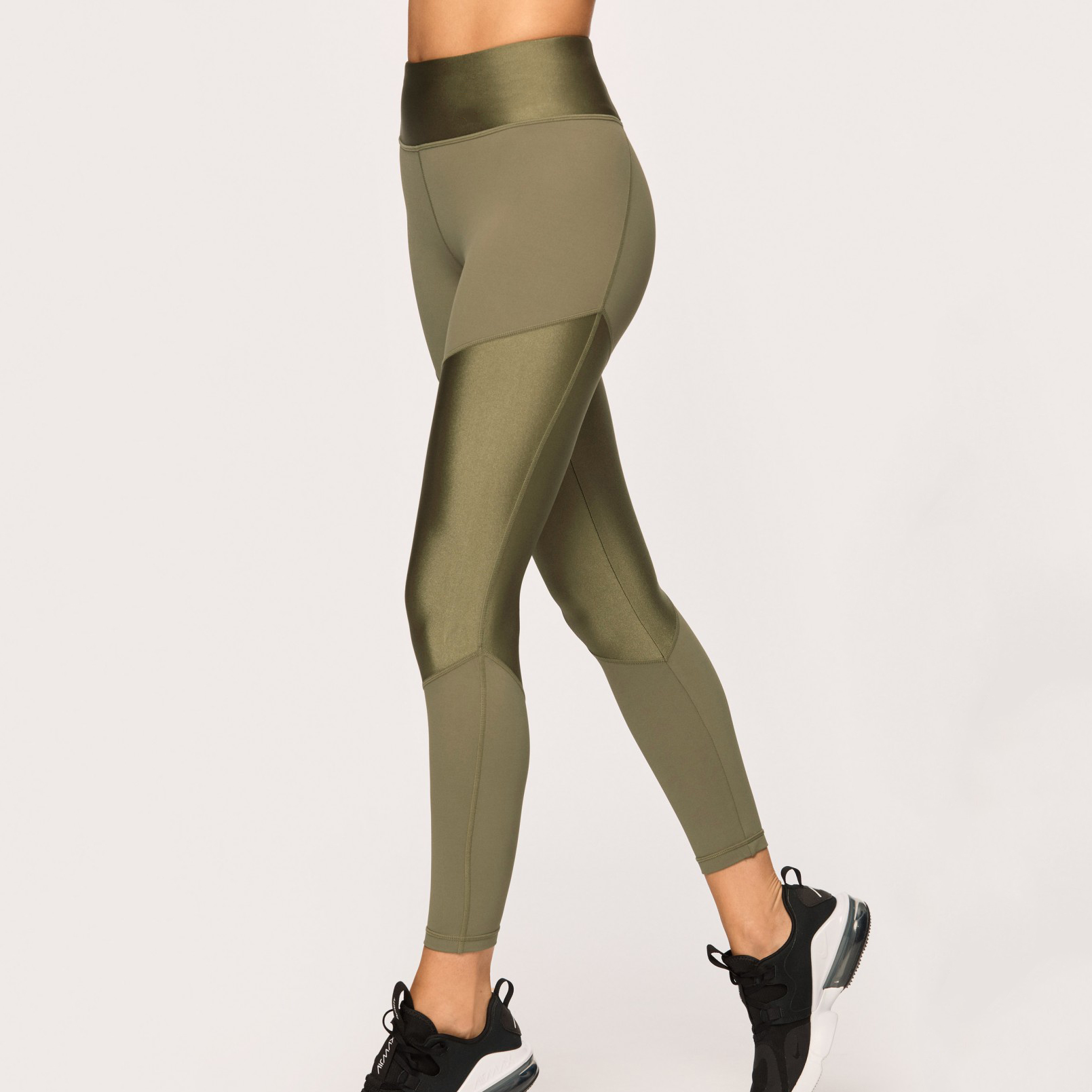Yoga Apparel gym soft high waist newest high waisted block olivia green leggings