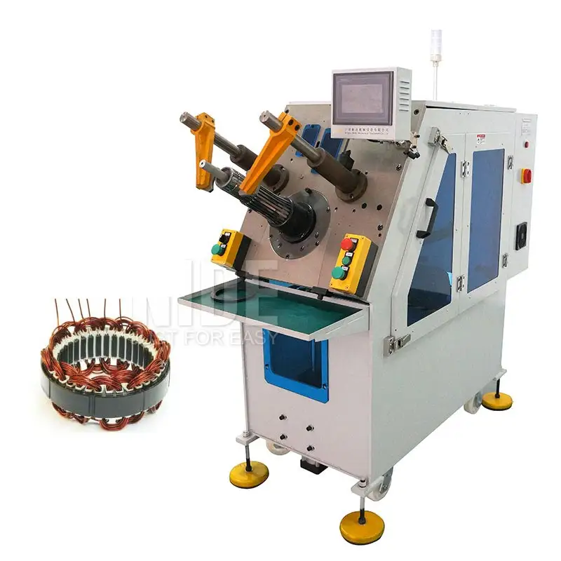 Automatic stator coil winding inserting machine for electric induction motor