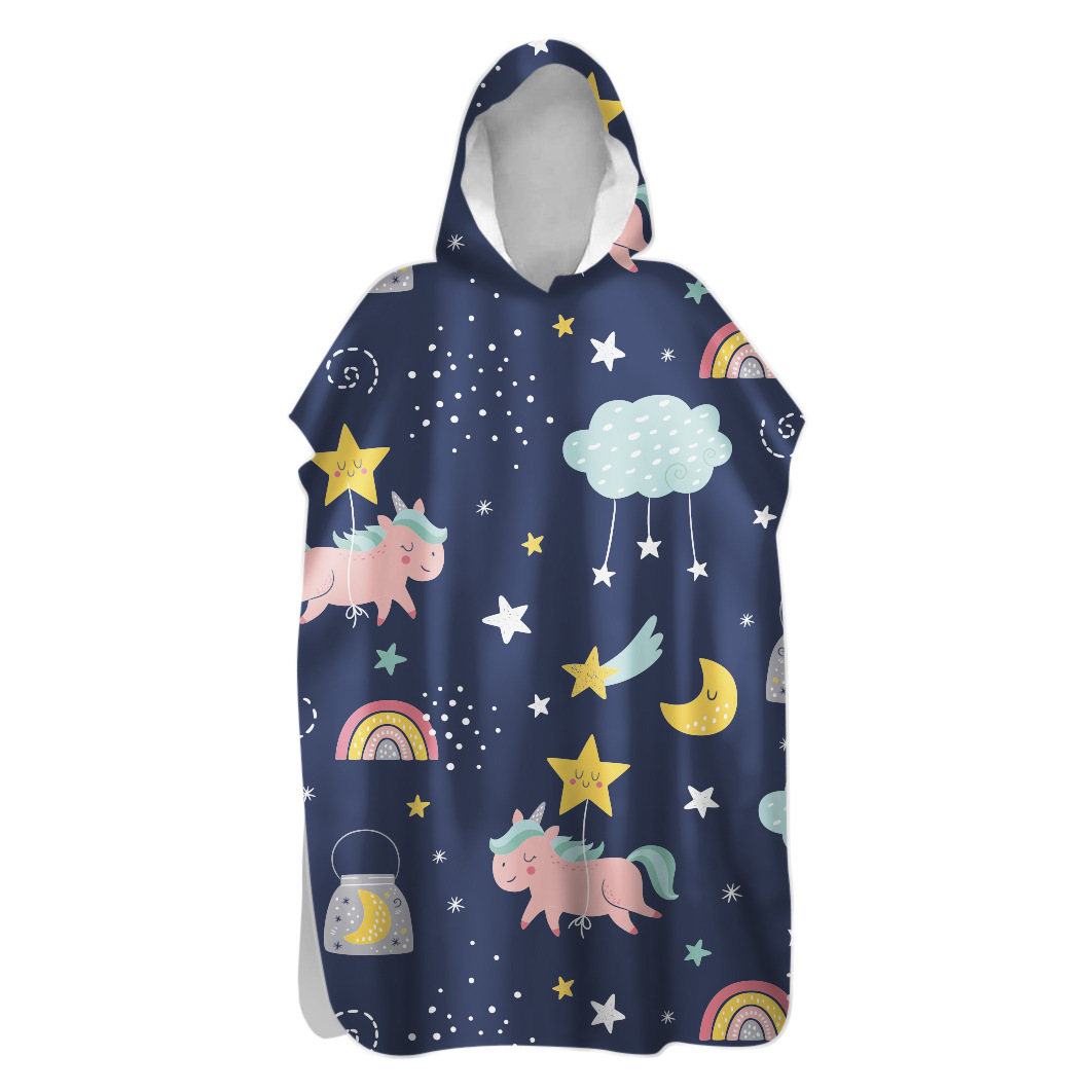 Factory Price microfiber polyester polyamide Bath Towel Ultra Soft Hooded beach towel poncho