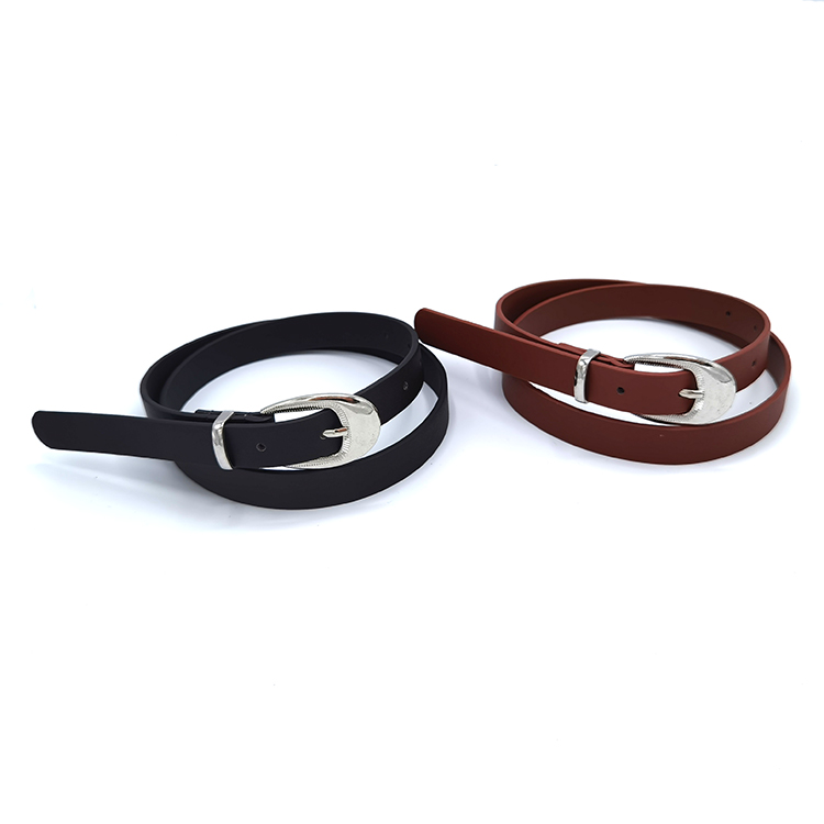 2023 fashion women belt 2 pk tiny PU leather belt nice waist belt for dress