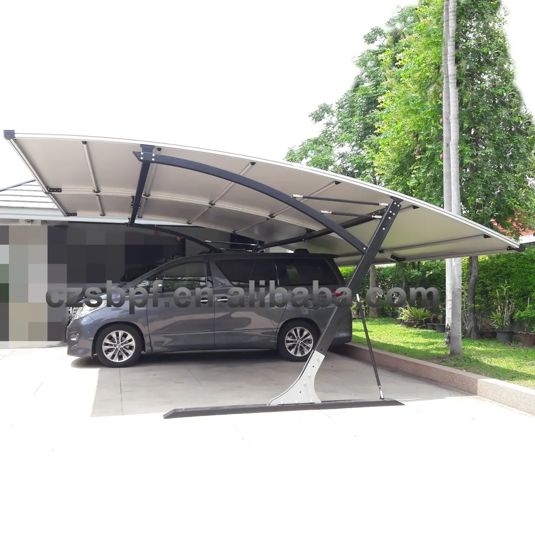 Wind resistant modern carport designs/car parking tent with 1050g/sqm PVDF roof
