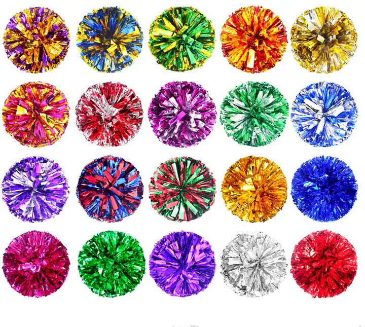 2025 New Cheerleading Metallic Pom Poms for Cheerleaders with Factory Price