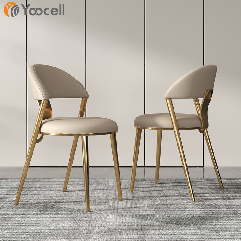 Yoocell new home furniture kitchen restaurant chair soft fabric velvet dining chairs modern luxury for dining table