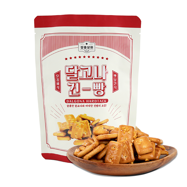 DALGONA hardtack, Корейская домашняя упаковка, закуска пшеницы, 110 г, аппететик с грубым зерном, Cracker
