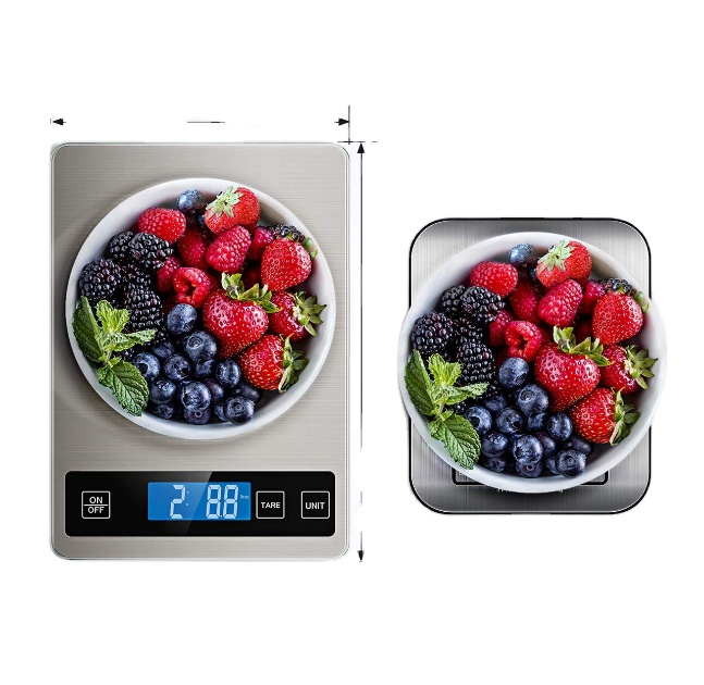 Electronic kitchen scale, digital kitchen scale weight grams and ounces for cooking and baking,