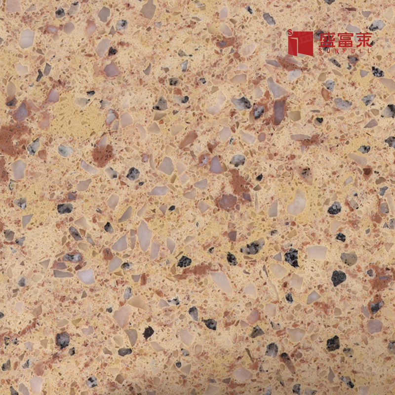 China factory custom artificial white quartz stone slab