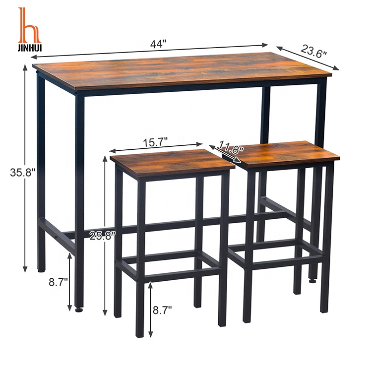 Wooden Industrial Vintage Cheap Retro Tables and Chairs Restaurant Bar Cafe Furniture