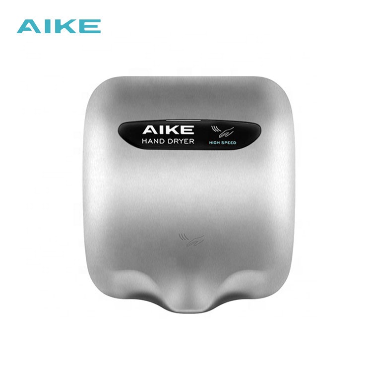 AIKE AK2800B Professional Manufacturer Durable Automatic Stainless Steel High Speed Hand Dryer For Commercial Bathroom