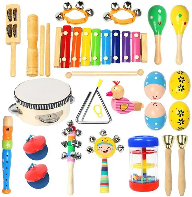 2023 hot selling educational toy music instrument wholesale wooden baby musical toy for children