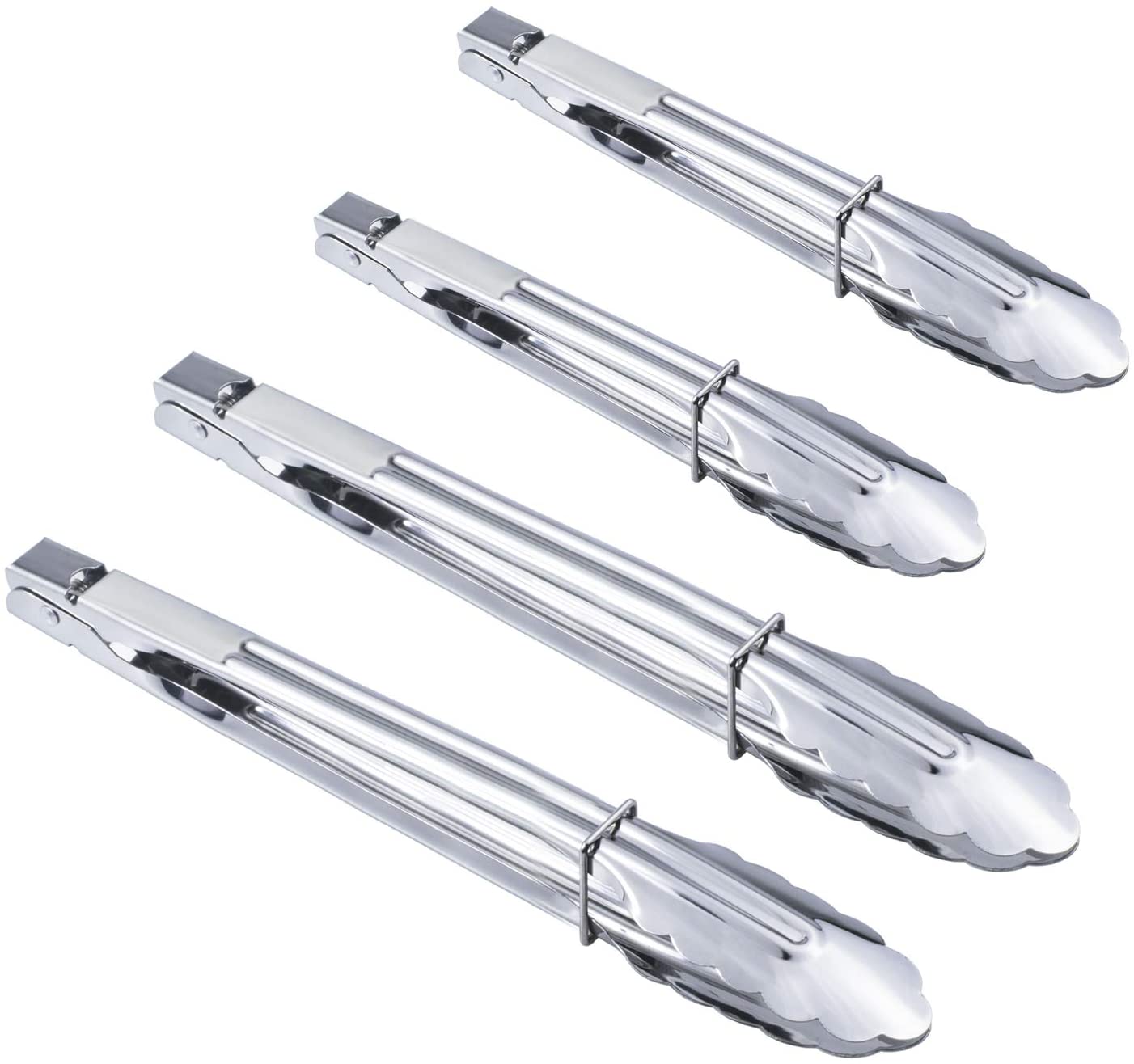 2021 Newly Designed kitchen tongs locking stainless steel food cooking tongs