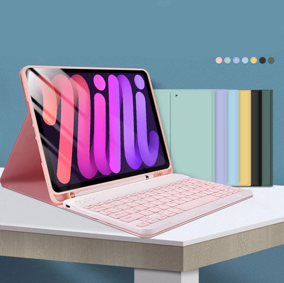 Чехол-подставка с беспроводной сенсорной панелью и клавиатурой для iPad Air 2 9,7 10,2 7th 8th Air 3 10,5 10,9 air4 / iPad Pro 11 Mini 6 с мышью