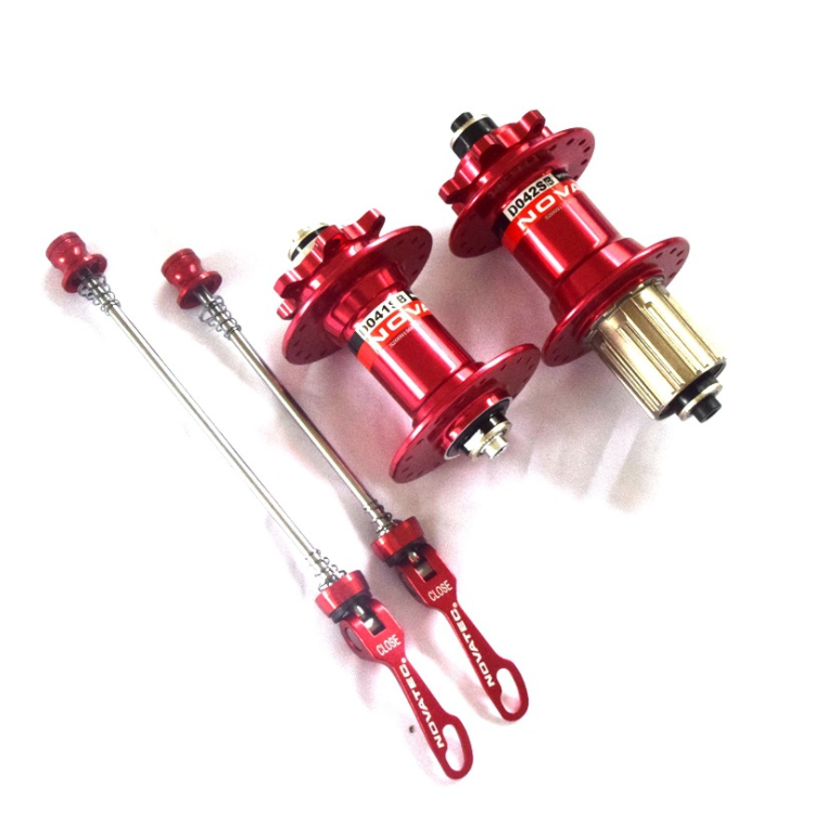 NOVATEC Mountain dish Temple bearing bike hub D041SB/D042SB four bearing shaft leather bike hub Bike parts