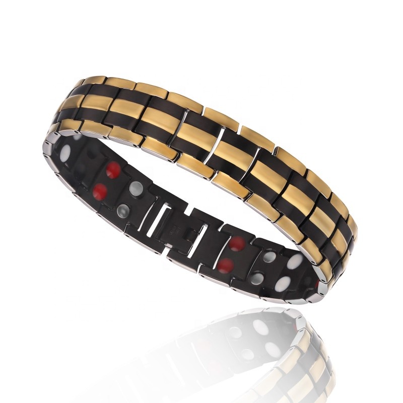 Loftily Jewelry Новое поступление нержавеющая сталь Ювелирные изделия двухрядные Магнит мощность группа энергии браслет