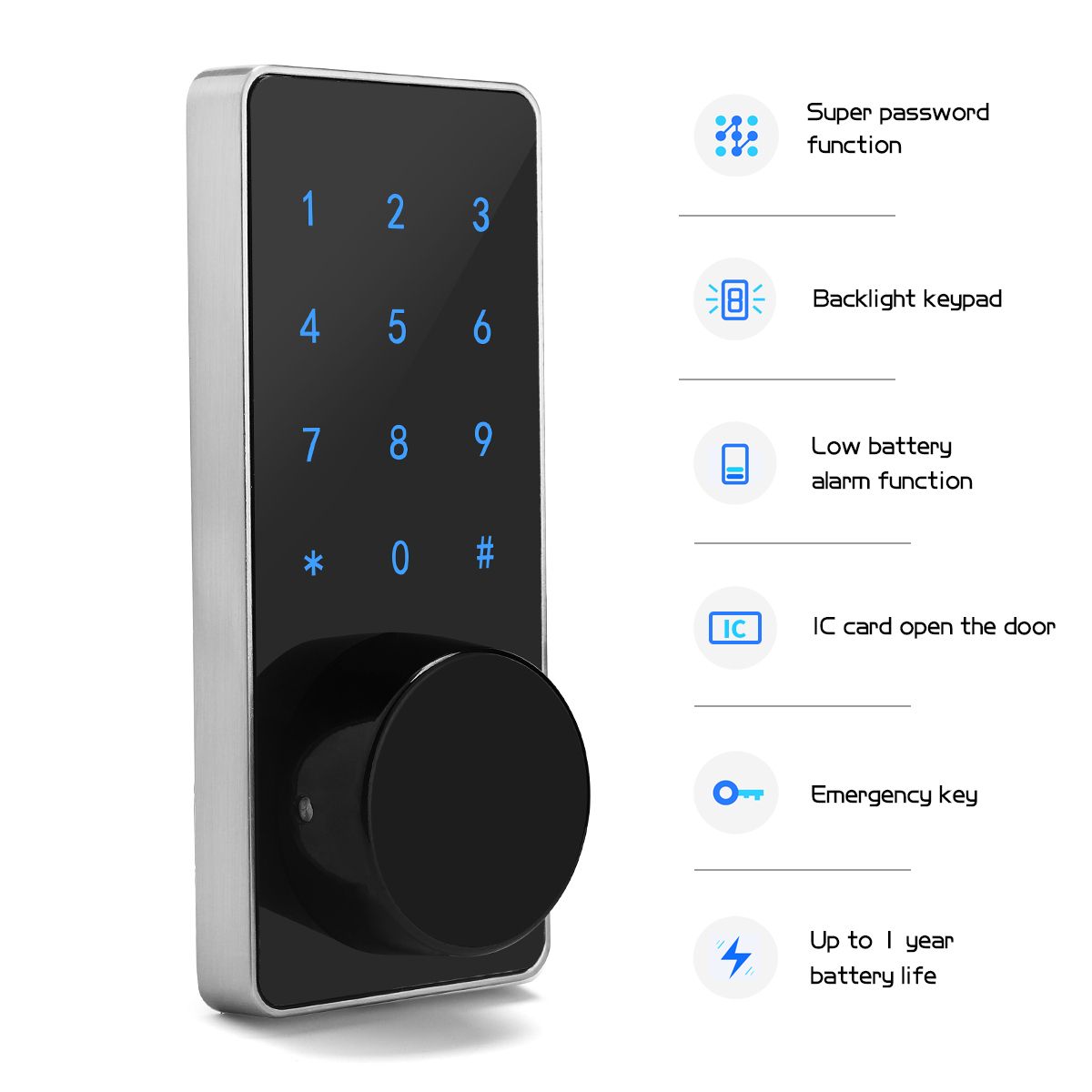 Умный дверной замок M7W Home с Биометрическим контролем доступа Maindoor Tuya Wifi