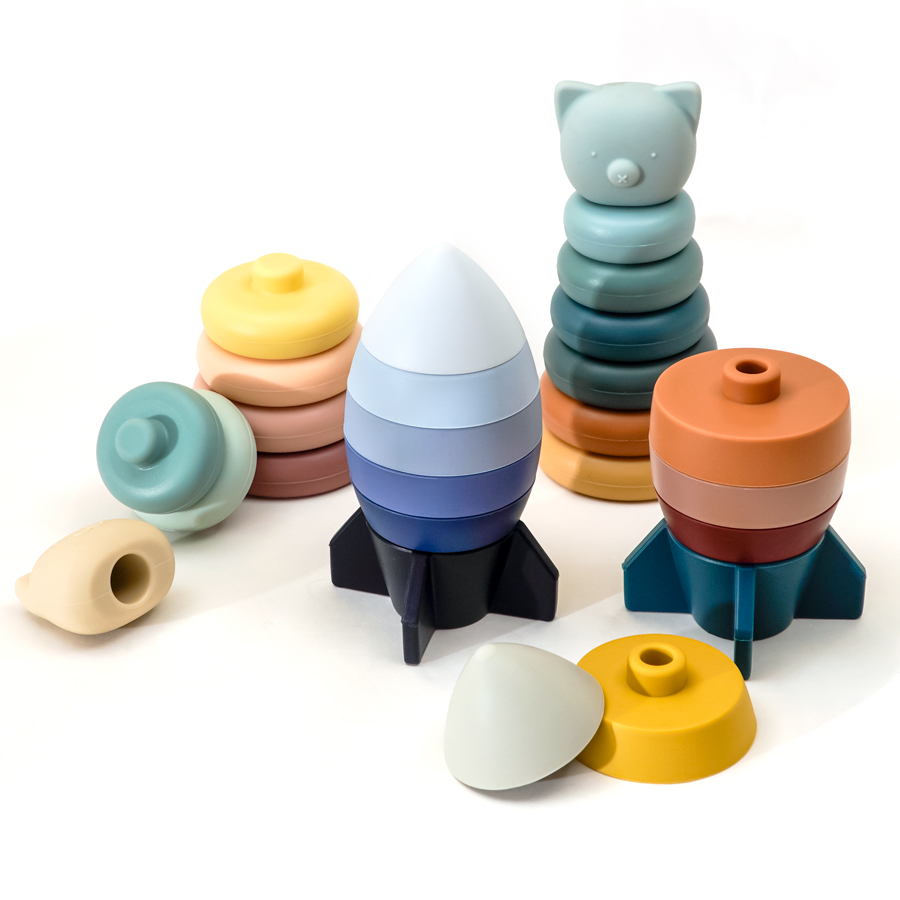TONGTU New Design Children's Toys Colorful Baby Learning Educational Building Blocks Stacking Toys For Kids Toddler