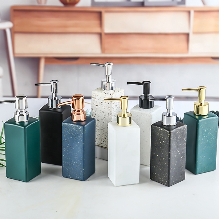 350ml Empty Glass Pump Body Lotion Bottle Shampoo Soap Foaming Bottle