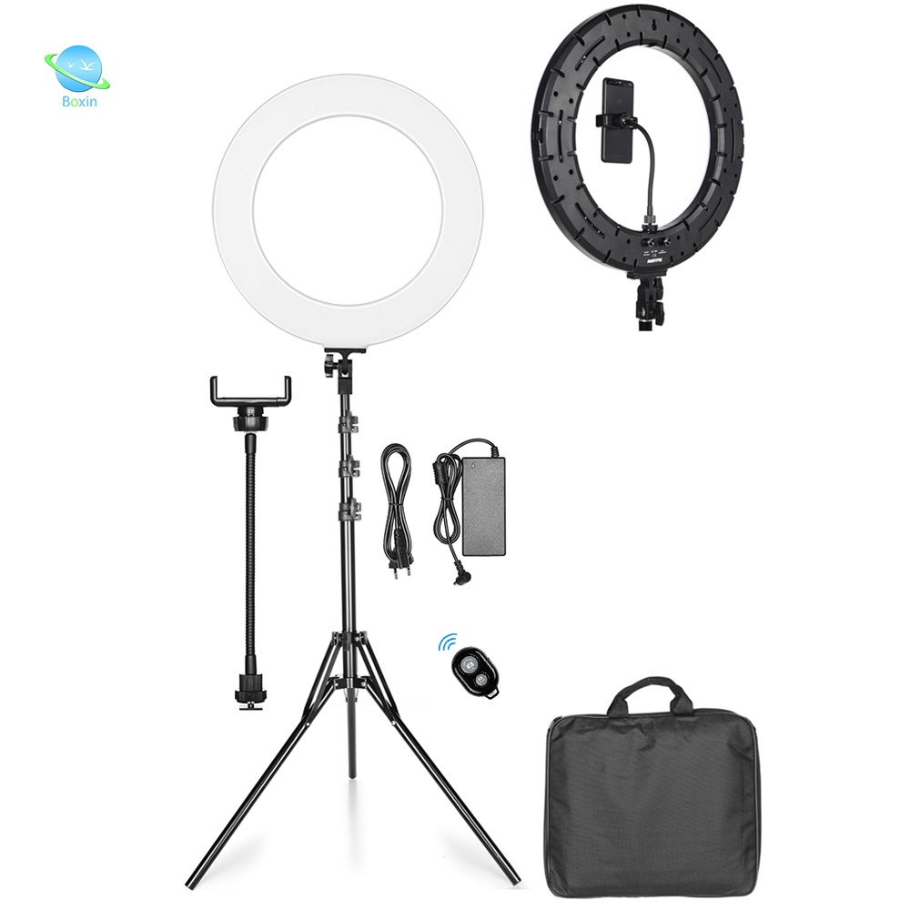 3200k-5500k 18 дюймов tik tok ringlight, жидкая губная помада, youtube кольцо-вспышка для селфи с штатив монопод переносная сумка
