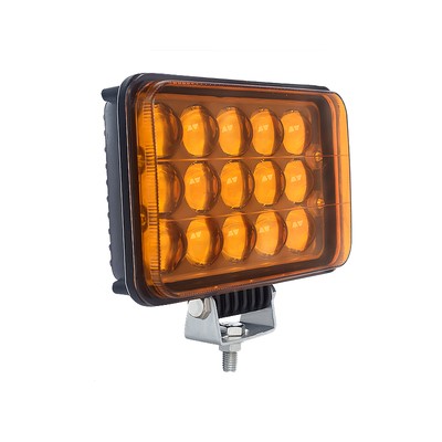 12V 24V 75W 15LED 5'' side light headlight fog light Yellow LED Spotlight for car truck bus vehicle motorcycle