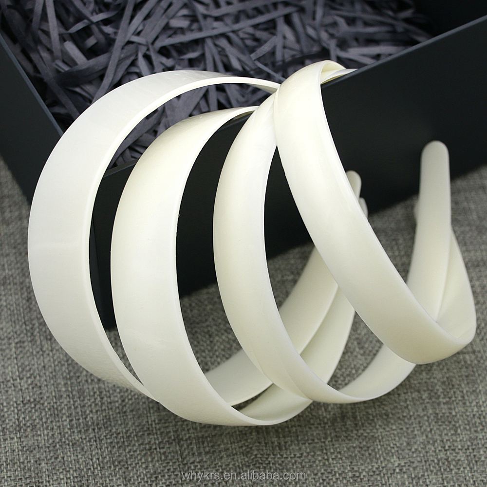 20mm/25mm/30mm/40mmWide Hair Band Girl Plastic Headband Women Diy Handmade Tool White Black Hair Jewelry Without Teeth40mm