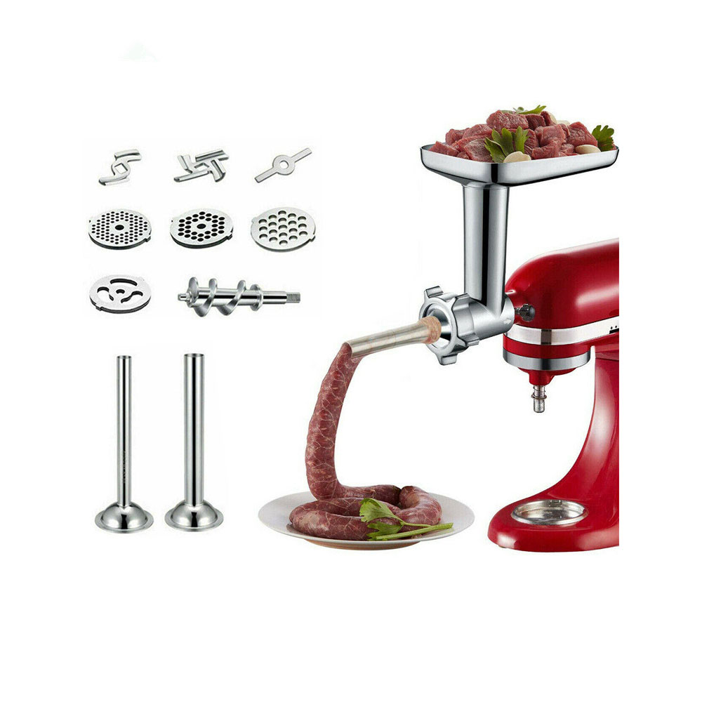Металлическая насадка для мясорубки KitchenAid Stand смесители включает в себя 2 колбасы Stuffer трубы