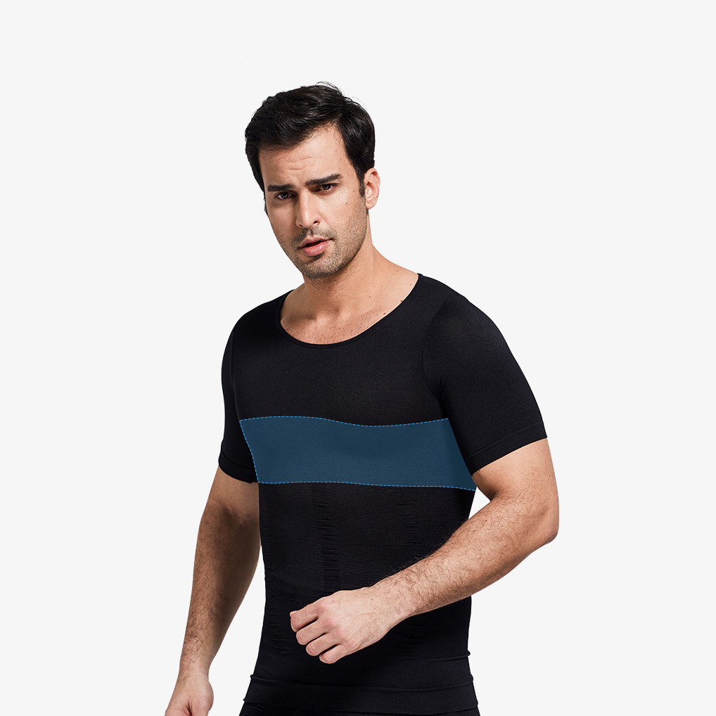 Slimming Body Shaper posture back Undershirt men shaper cooling t shirt