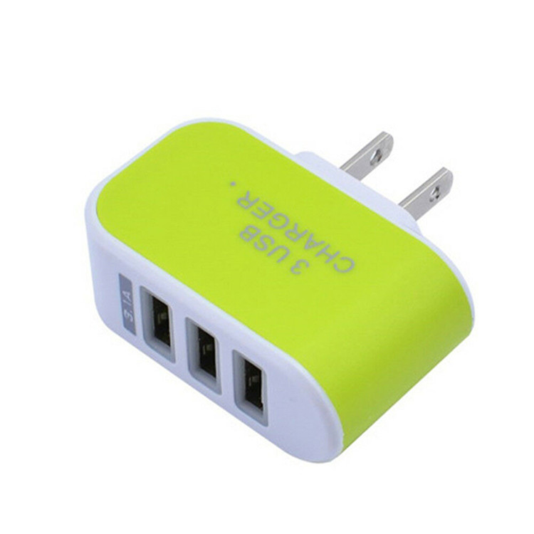Лучшая цена 5 видов цветов 3 порта QC3.0 Usb зарядное устройство адаптер Универсальный телефон настенное зарядное устройство адаптер
