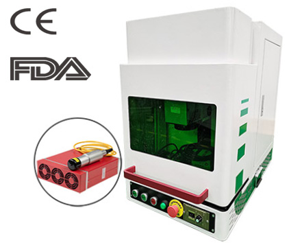 Raycus JPT Q-Switch 20W 30W 50W Enclosed Fiber Laser Marking Printing Engraving Machine Shielded CE Certified 1064nm Small Type
