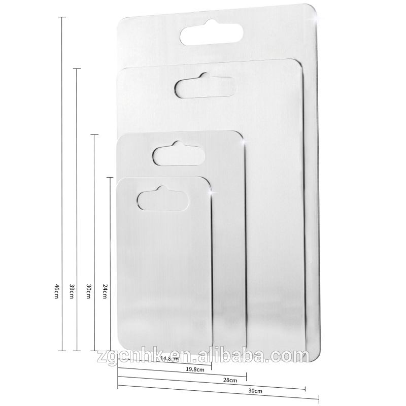 High Quality Household SS304 Cutting Board Stainless Steel Chopping Board