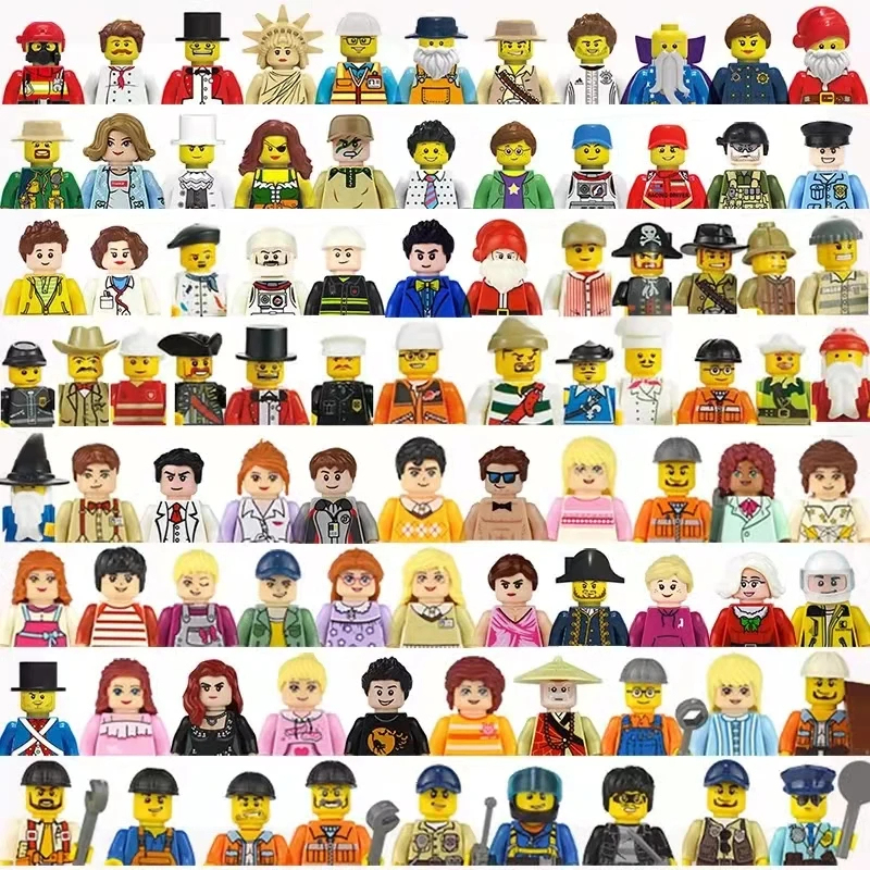 Famous Soccer Football Player World Building Block Figure Educational Plastic Toy For Kids
